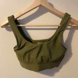 Frank & Oak Olive Sports Bra